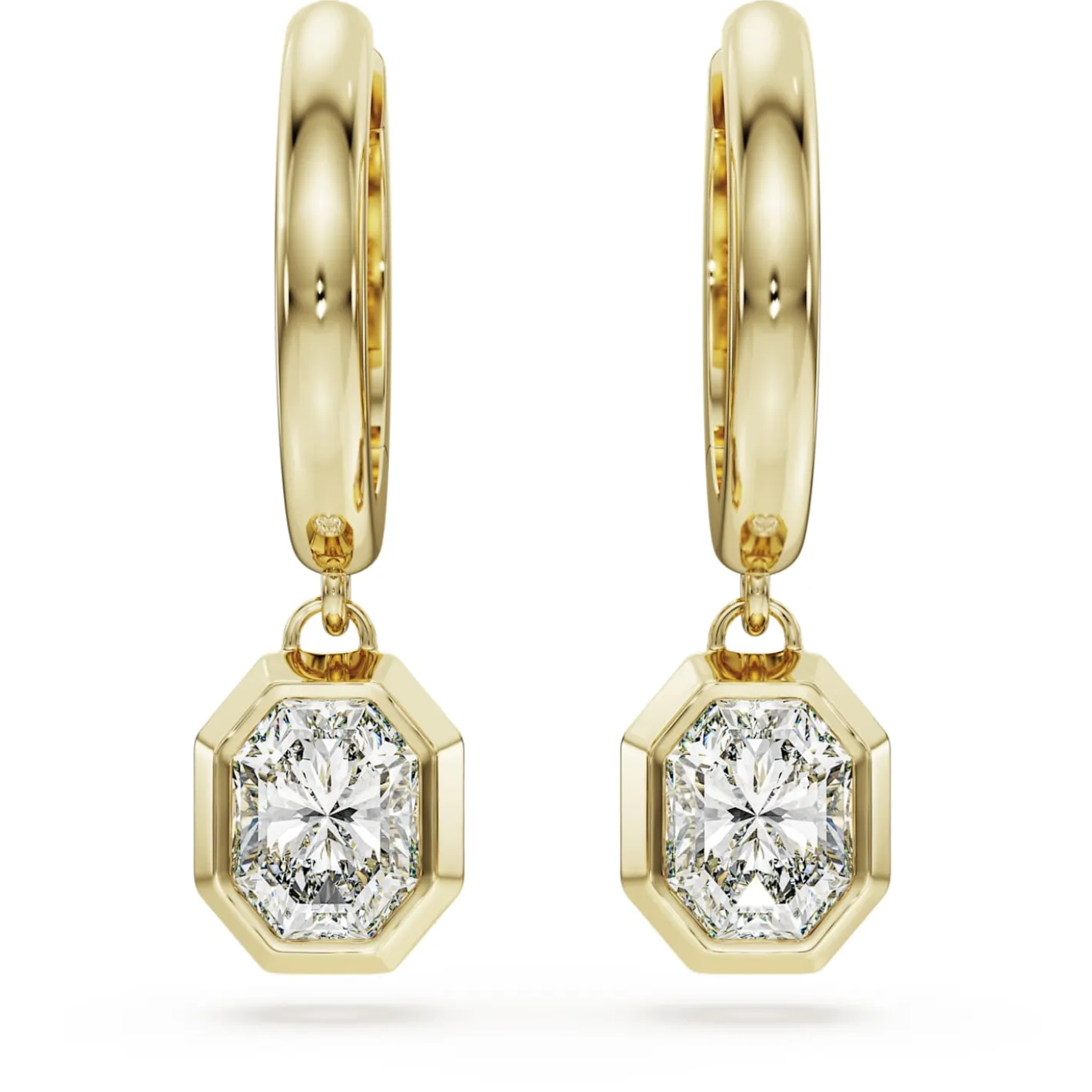 Octagon drop earrings