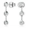 Octagon drop earrings