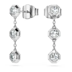 Octagon drop earrings