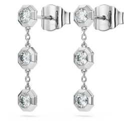 Octagon drop earrings