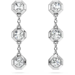 Octagon drop earrings
