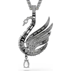Swan pendant and brooch